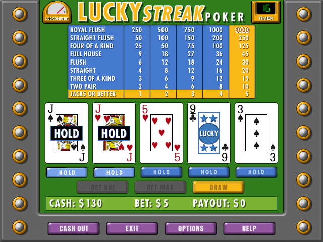 Lucky Streak Poker Screenshot